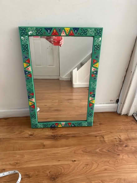 Photo of free Mirror with painted frame (Park Hill, Croydon, CR0) #1