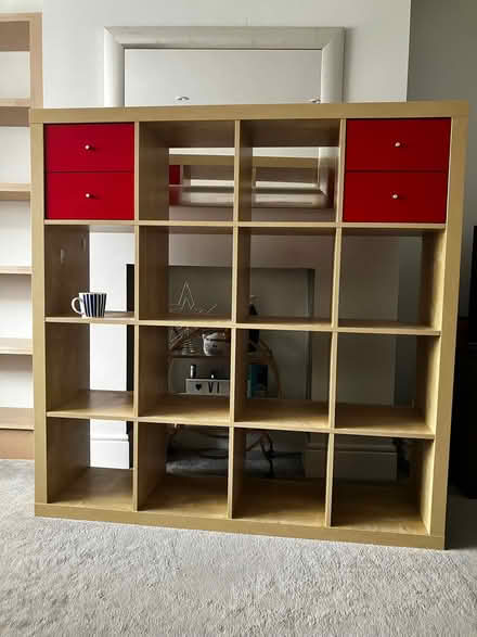 Photo of free IKEA expedit 4x4 bookcase & drawers (Wboro station area NN8) #1