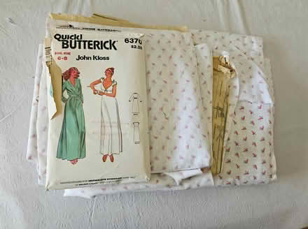 Photo of free Unfinished sewing proj. & material (Somerset) #1