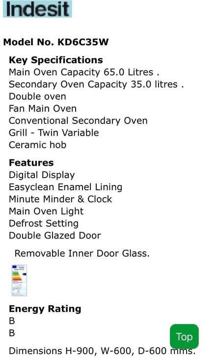 Photo of free 60cm freestanding electric cooker (Eton College SL4) #3