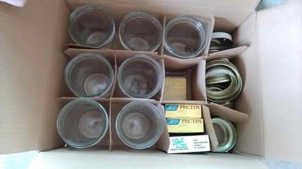 Photo of free 7 wide mouth canning jars + lids (Between West Linn and Tualatin) #1