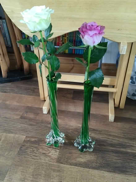 Photo of free Tall glass vases/candle holders (LE2 Aylestone Leicester) #1