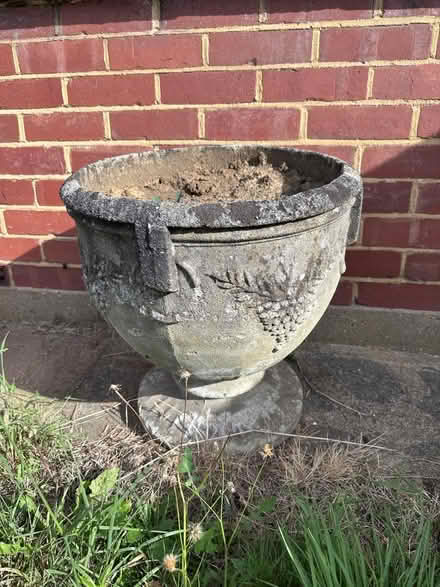 Photo of free Large stone plant pot (Ruislip HA4) #1