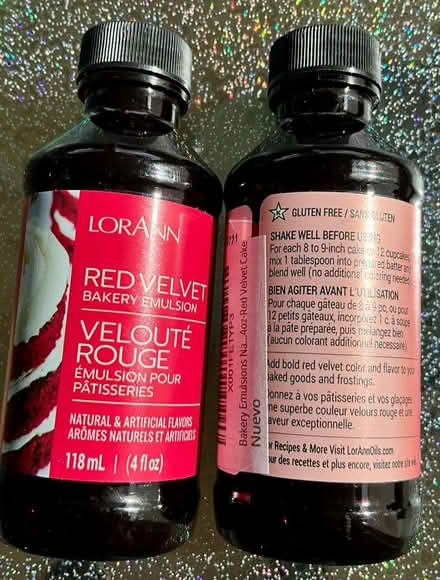 Photo of free Lorann flavouring brand Red Velvet bakery emulsion 4oz (Tunbridge Wells S. TN2) #2