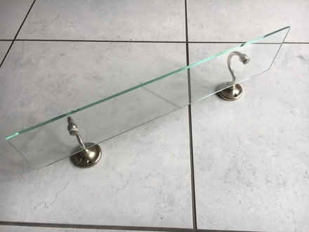 Photo of free Glass bathroom shelf (Sittingbourne ME10) #2