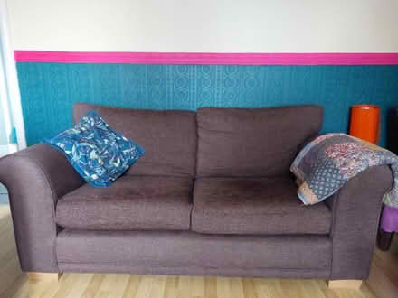 Photo of free 2 seater dark brown NEXT sofa (WF9 south kirkby) #3