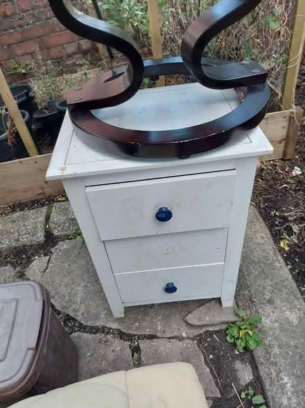 Photo of free Tatty white bedside cabinet (Grangetown, Cardiff, CF11) #2