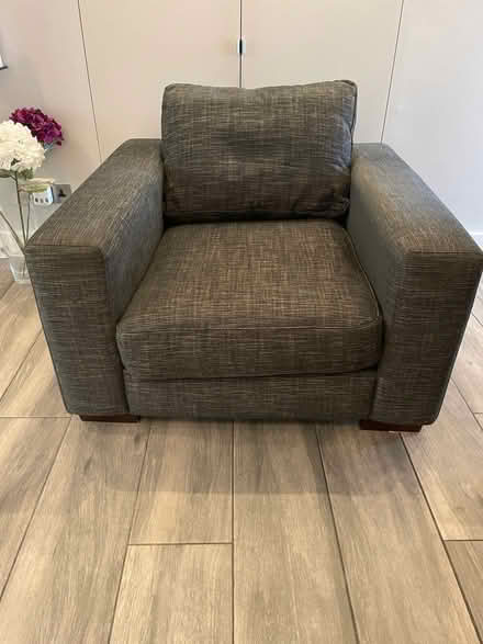 Photo of free 2-seater sofa, armchair & ottoman (Elstree WD6) #2