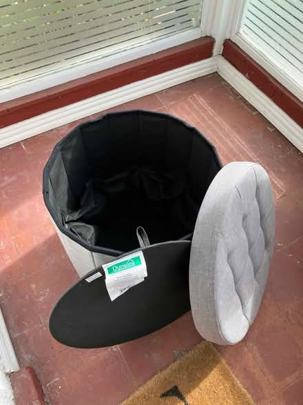 Photo of free Dunelm stool/shoe storage (Thames Ditton) #3