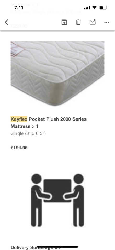 Photo of free Single Mattress (NW6 - South Hampstead) #3