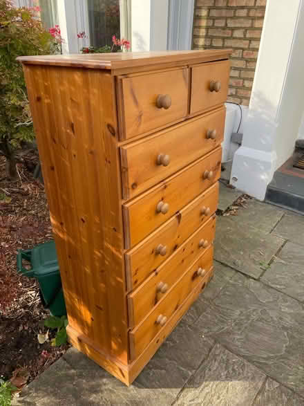 Photo of free Large wooden chest of drawers (Crouch End N8) #1