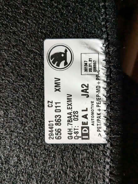 Photo of free Skoda set of 4 brand new car mats (Hilperton BA14) #1