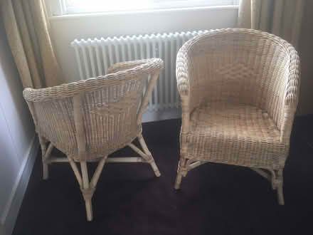 Photo of free 2 x wicker chairs (Cobham, KT11) #3