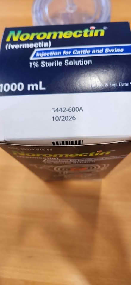 Photo of free Noromectin (ivermectin) 1% solution (Palm Park, Redwood City) #2