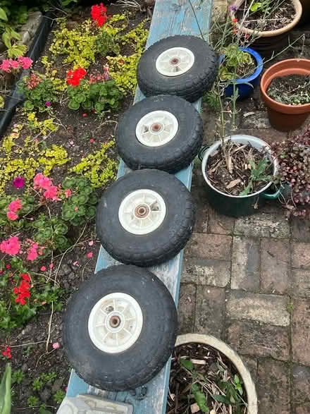 Photo of free Trailer /go cart wheels (BN7) #1