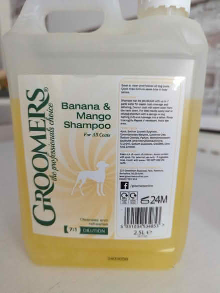 Photo of free Dog shampoo (Sheffield intake) #1