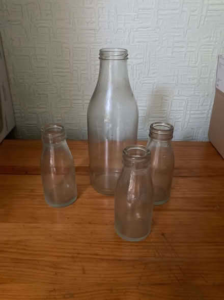 Photo of free Vintage glass milk bottles (Kendal LA9) #1