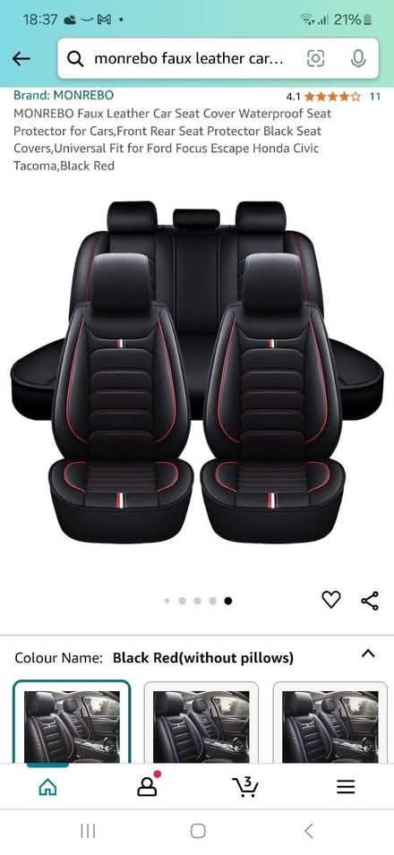 Photo of free Monrebo faux leather carseat cover (NW4) #2