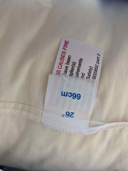 Photo of free 2 x feather floor cushions with removable covers (Hilperton BA14) #2