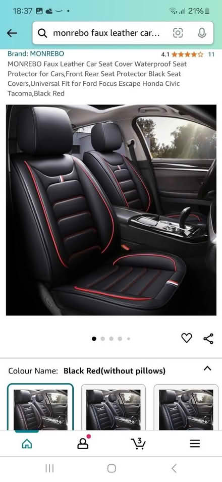 Photo of free Monrebo faux leather carseat cover (NW4) #1