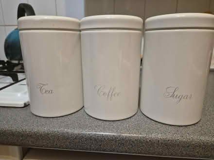 Photo of free Tea, coffee & sugar canisters (ME9 Lower Halstow) #1