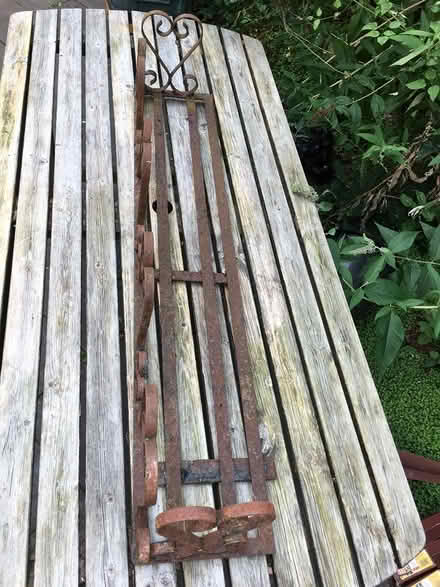 Photo of free Large Rusty Metal Wall Plant Holdr (Torquay) #3