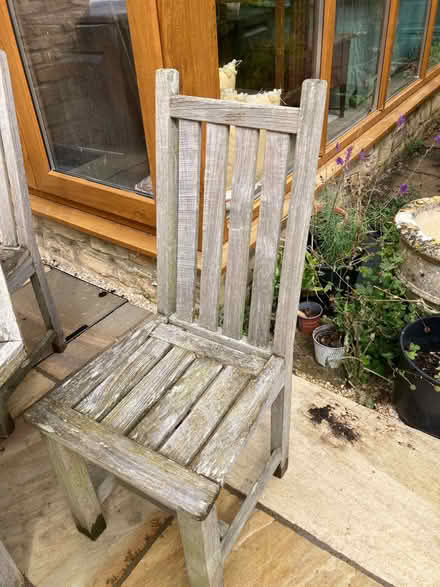 Photo of free Teak table for garden and 4 chairs (Broadwell GL56) #2