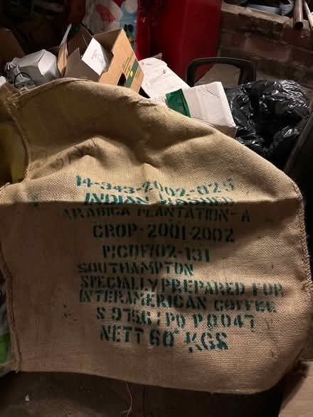 Photo of free Hessian coffee sacks (7) (Otley LS21) #2