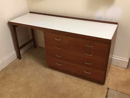 Photo of free Large Solid Wood 5 Draw Desk (Torquay) #1