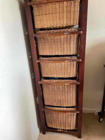 Photo of free Wicker basket storage unit (Sydenham) #1