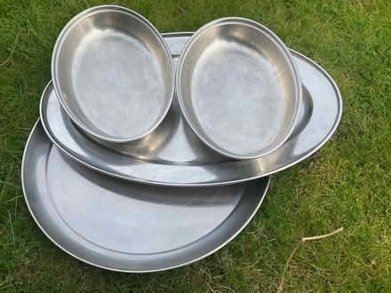 Photo of free Serving platters, dishes; stainless steel (Hassocks BN6) #2