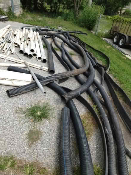 Photo of free French drain/PVC/plasticedging (50th terr & Nieman Shawnee ks)