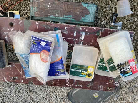 Photo of free Tiling tools etc (Winterbourne Monkton SN4) #2