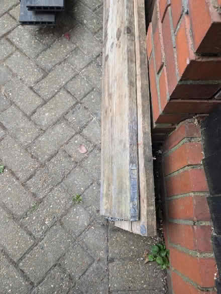 Photo of free X2 planks metal on end (Shenfield, CM15) #1