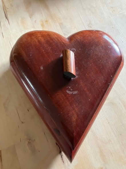 Photo of free Heart shaped wooden box (Swindon SN25) #3