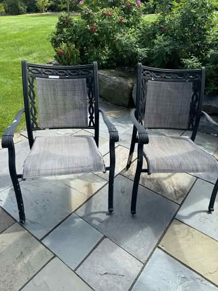 Photo of free outdoor chairs (2) (Highland park area) #1