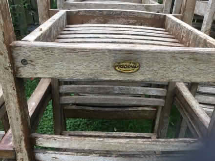 Photo of free 8 wooden garden chairs (Heswall CH60) #2