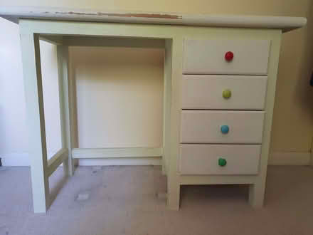 Photo of free Child's desk wooden white (Croham CR2) #1