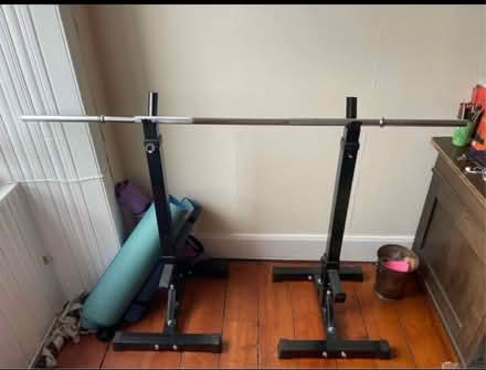 Photo of free Squat rack, barbell and weights (Shawlands G41) #1