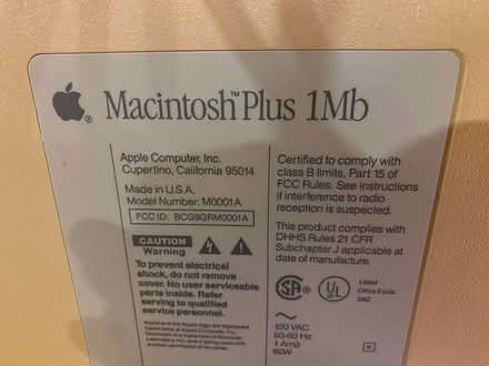 Photo of free MAC Plus Computer (East Weymouth) #2