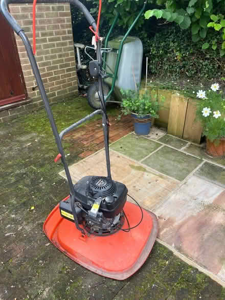 Photo of free Flymo XL500 petrol hover mower (Horsted Keynes RH17) #1