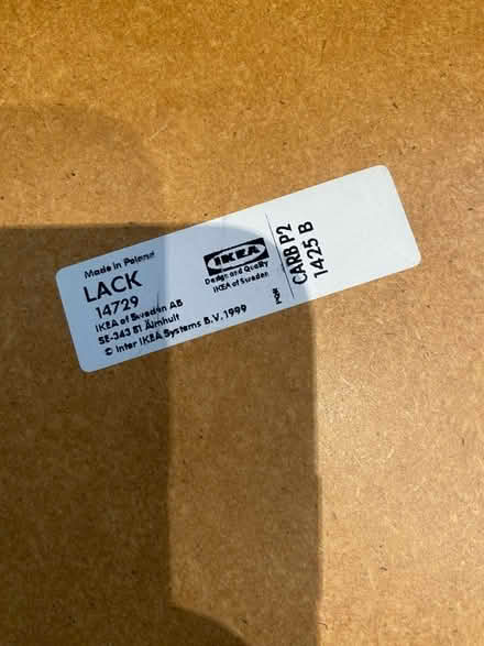 Photo of free Black IKEA lack (Bletchley MK3) #2