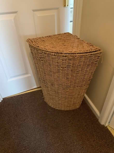 Photo of free Corner laundry basket (Basingstoke RG22 Hatch Warren) #1
