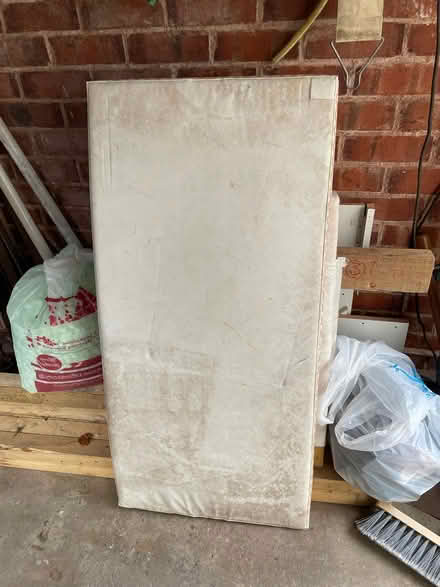 Photo of free Old vinyl covered cot mattress (Newbold S41) #2