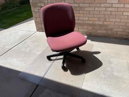 Photo of free Office chair/rug protector (Fort Collins Dunbar Avenue) #1