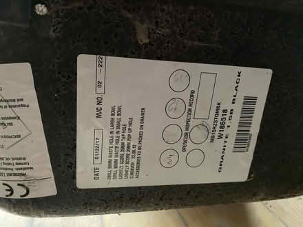 Photo of free Black granite sink (G76) #3