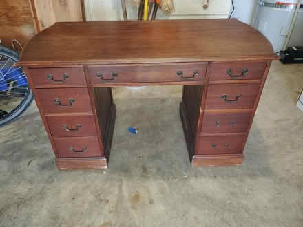 Photo of free Old style desk, wood (South Bellevue) #1