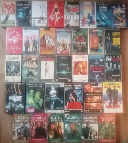 Photo of free 70 + Prerecorded VHS Tapes (PL4) #3