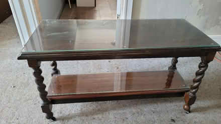 Photo of free Scroll leg table (Heath Charnock PR6) #2