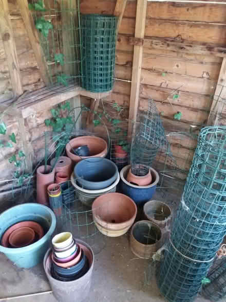 Photo of free Plant pots, wire barriers etc (Rockland St Mary, NR14) #1